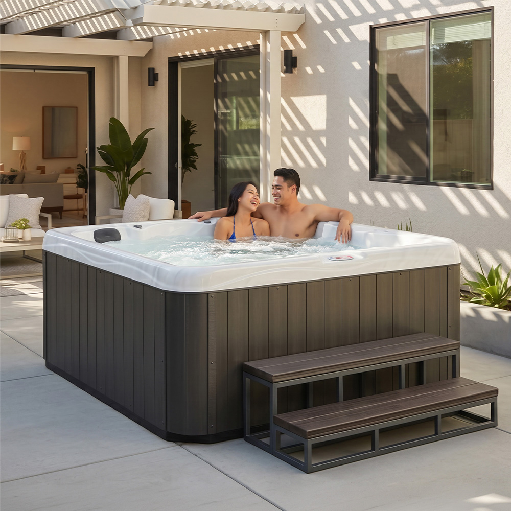 American Spas AMZ618L 18-Jet Lounger Hot Tub