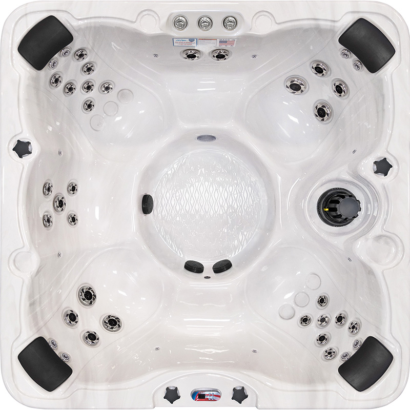 7-Person 40-Jet Premium Acrylic Bench Spa Standard Hot Tub with Ozonator and 5.5kW Heater