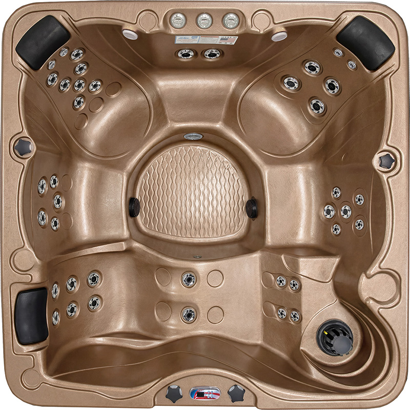 6-Person 45-Jet Premium Acrylic Lounger Spa Standard Hot Tub with Ozonator and Bluetooth Sound System