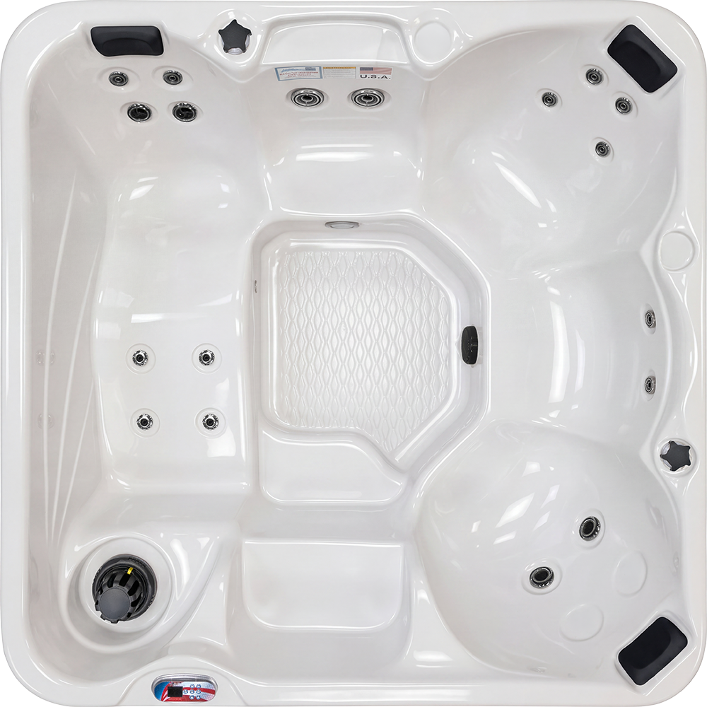 Dual Voltage 6-Person 18-Jet 110v-240v Plug and Play Acrylic Lounger Standard Hot Tub with Ozonator and Titanium Heater