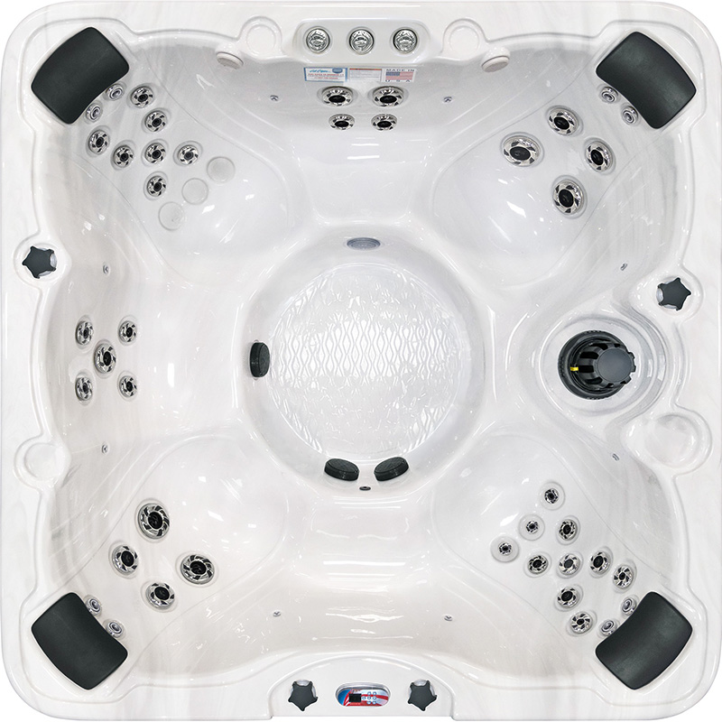 7-Person 45-Jet Premium Acrylic Bench Spa Standard Hot Tub with Ozonator and Bluetooth Sound System