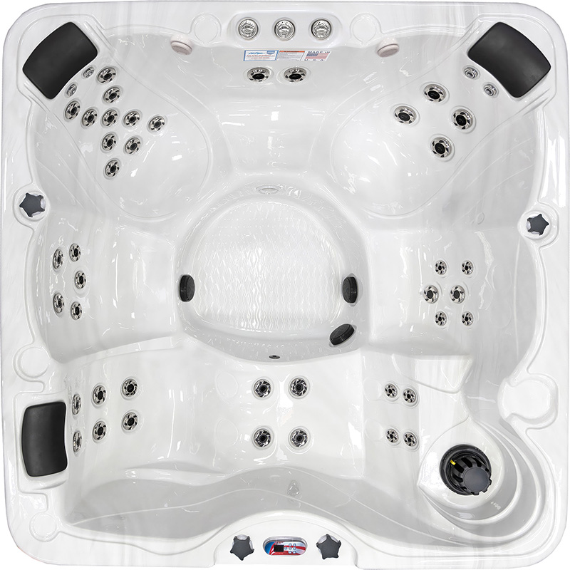 6-Person 45-Jet Premium Acrylic Lounger Spa Standard Hot Tub with Ozonator and Bluetooth Sound System